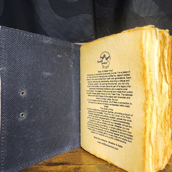 Vintage Style Leather Journal Never Give Up on Your Dream Notebook 5 x7 - Picture 4 of 7